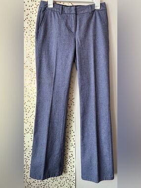 Boden Heather Light Blue Slim Bootcut Pants size 6L